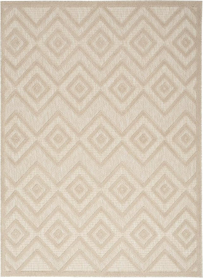 Nourison Home Versatile Cream 5' x 7' Area Rug - Easy Clean, Non Shedding, Bed Room, Living Room, Dining Room, Kitchen (5' x 7')
