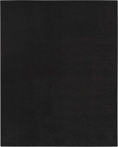Nourison Home Nourison Essentials Black 8' x 11' Area Rug - Easy Clean, Non Shedding, Bed Room, Living Room, Dining Room, Kitchen (8' x 11')