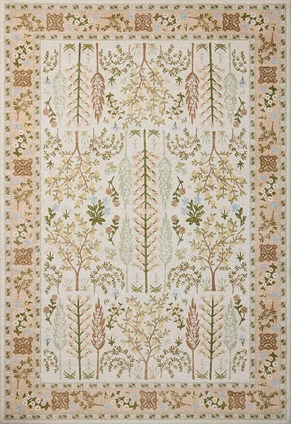 Loloi Rifle Paper Co. Canopy Collection CNP-01 Cream 2'-6" x 7'-6" Runner Rug