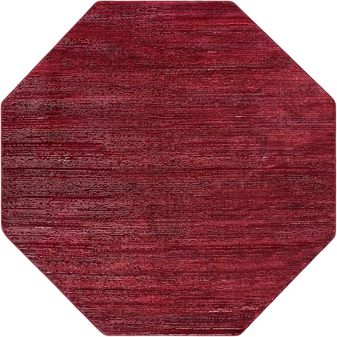 Unique Loom Finsbury Collection Area Rug - Kate (7' 10" Octagon, Red)