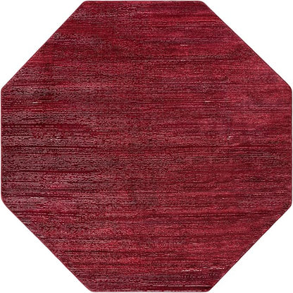 Unique Loom Finsbury Collection Area Rug - Kate (7' 10" Octagon, Red)