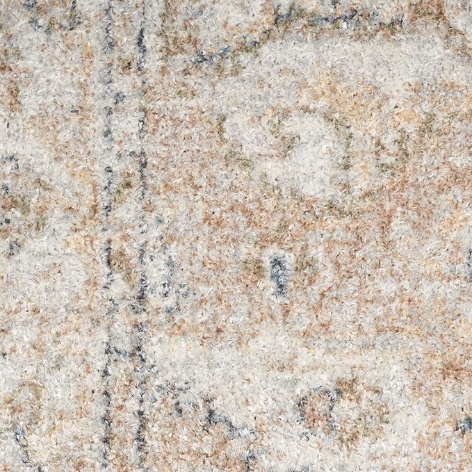 Nourison Home Astra Machine Washable Beige 2'2" x 4' Area Rug - Easy Clean, Non Shedding, Bed Room, Living Room, Dining Room, Kitchen (2' x 4')