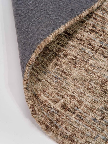 Rugsotic Carpets Hand Tufted Wool ECO-Friendly Area Rugs - 8'x10', Rectangle Shape, Beige & Brown, Solid Plain Design, High Pile Thick Handmade Area Rugs for Living Room, Bed Room (KWC111)