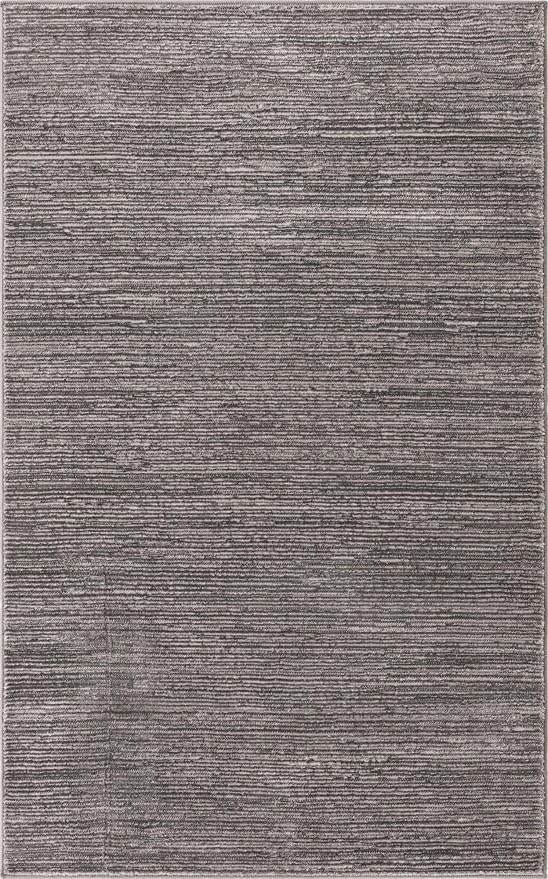 Unique Loom Finsbury Collection Area Rug - Kate (3' 3" x 5' 3" Rectangle, Gray/ Ivory)
