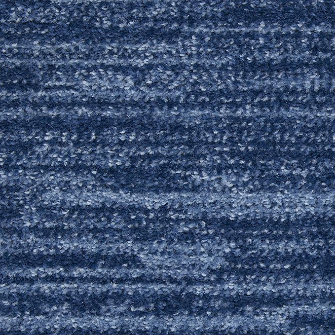 Nourison Home Nourison Essentials Navy Blue 2'2" x 10' Area Rug - Easy Clean, Non Shedding, Bed Room, Living Room, Dining Room, Kitchen (10' Runner)