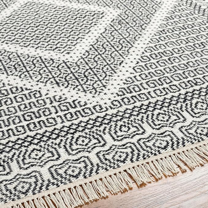Mark&Day Wool Rugs, 9x12 Nishnabotny Cottage Dark Gray Area Rug, Grey Beige Carpet for Living Room, Bedroom or Kitchen (8'10" x 12')