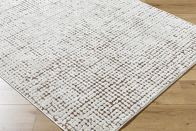 Livabliss x Our PNW Home Cascade Minimalist Area Rug, 6'7" x 9', Brown