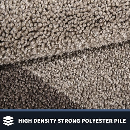 PURRUGS Dirt Trapping Door Mat 24" x 60", Non-Slip/Skid Machine Washable Entryway Rug, Shoes Scraper, Throw Rug, Super Absorbent Area Rug for Muddy Wet Shoes and Paws, Beige & Grayish Brown