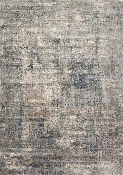 Loloi Teagan Collection TEA-05 Denim/Slate 6'-7" x 9'-2" Area Rug, Large, Soft Neutral Rug, High-Traffic for Living Room, Bedroom, Home Office, Dining Area