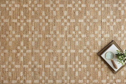 Loloi Chris Loves Julia Judy Collection JUD-07 Natural/Ivory 8'-6" x 11'-6" Area Rug