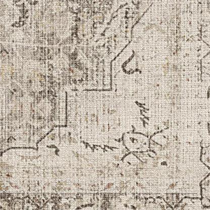 RUGGABLE Washable Vintage Area Rug – Sarrah Hazel 5x7, Stain-Resistant, Non-Slip – Medium Machine Washable Rugs for Living Room, Bedroom, Hallway, Entryway & Office–with Standard Pad