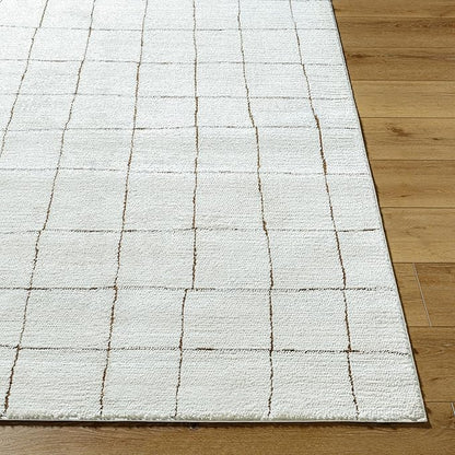 Livabliss x Our PNW Home Cascade Minimalist Area Rug, 10' x 14', Ivory