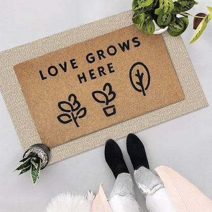 EARTHALL Small Area Rug 2x3 Ft Washable Rugs for Entryway Non Slip Braided Throw Rugs with Rubber Backing Door Mat Indoor Outdoor Entrance Cotton Woven Carpet for Kitchen Foyer Front Door, Khaki/Beige