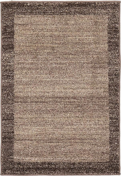 Rugs.com Angelica Collection Rug – 2' x 3' Light Brown Medium Rug Perfect for Entryways, Kitchens, Breakfast Nooks, Accent Pieces