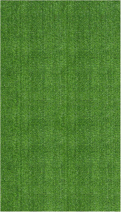Ottomanson Artificial Grass Turf 7'10" x 24' Indoor Outdoor Faux Grass Rug with Drainage Holes, Customizable with Extra Long Size Options, Perfect for Patio Lawn Balcony Weddings Photoshoot Backdrop