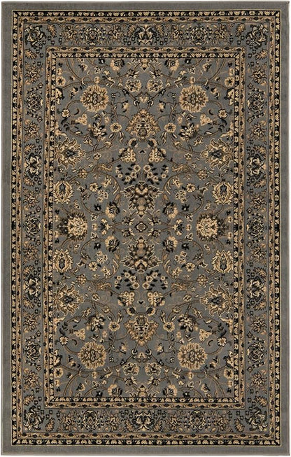 Rugs.com Yasmin Collection Rug – 5' x 8' Gray Medium Rug Perfect for Bedrooms, Dining Rooms, Living Rooms
