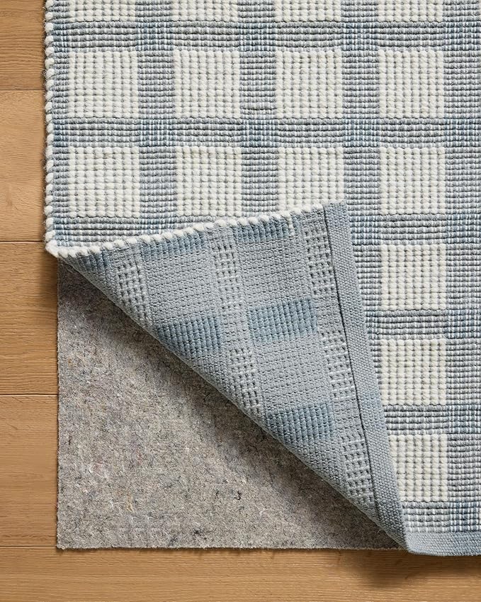 Loloi Magnolia Home by Joanna Gaines Ryder Collection RYD-02 Blue/Ivory 2'-6" x 7'-6" Runner Rug