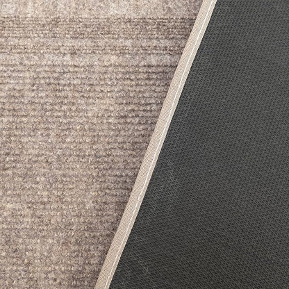 English Home Custom Size Anti Slip Striped Design Light Weight Durable TPR Backing Thin Pile Runner Rug (26" x 2')