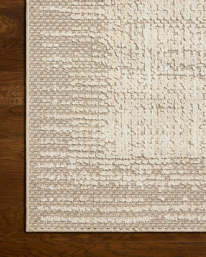 Loloi Amber Lewis Bexley Collection BEX-06 Natural/Taupe 2'-7" x 12'-0" Runner Rug Neutral, Textured, Living, Bedroom, Dining, Carpet