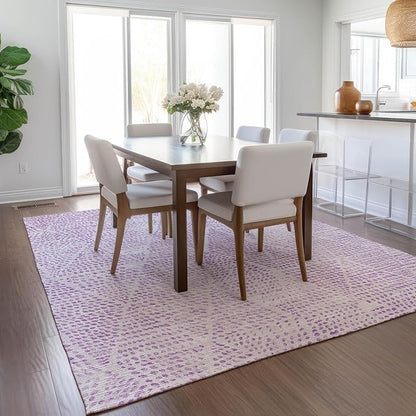 Addison Rugs Chantille ACN591 Purple 2'6" x 3'10" Indoor Outdoor Area Rug, Easy Clean, Machine Washable, Non Shedding, Bedroom, Living Room, Dining Room, Kitchen, Patio Rug