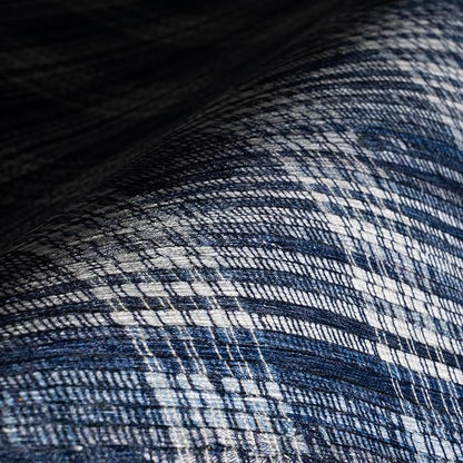 Dash & Albert Denim Plaid Blue Machine Washable Rug, 9.5 X 13.5 Feet, Blue/White Plaid Pattern