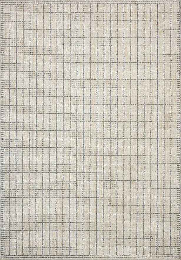 Loloi Amber Lewis Bexley Collection BEX-04 Slate/Natural 11'-6" x 15' Area Rug Neutral, Textured, Living, Bedroom, Dining, Carpet