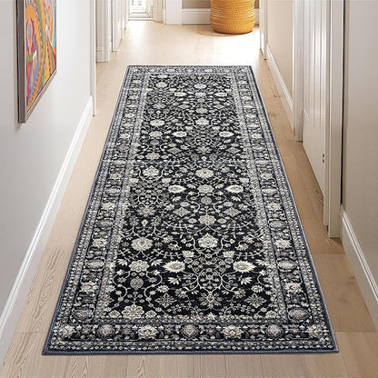 2x6 Area Rug,Boho Vintage Oriental Washable Rugs,Collapsible Area Rug for Bedroom, Entryway, Kitchen, Bathroom