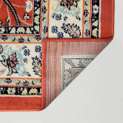 Rugs.com Yasmin Collection Rug – 16 Ft Runner Terracotta Medium Rug Perfect for Hallways, Entryways