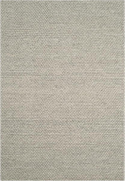 SAFAVIEH Area Rug 4x6 - Natura Collection - Silver, Handmade Wool Blend, Textured Design, Ideal for Living Room, Bedroom, Dining Space (NAT620C)