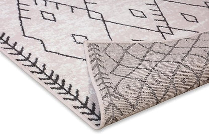 Furnish my Place Trellis Pattern Rug - 5 ft. x 8 ft, Peach, Bohemian Rug with Transitional Design