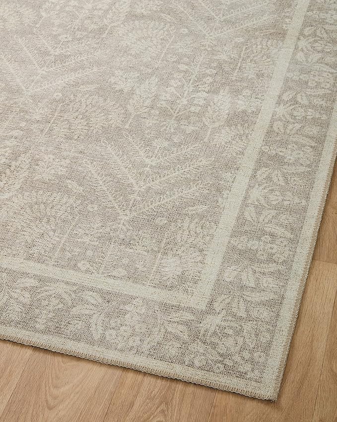 Loloi Rifle Paper Co. Maison Collection MAO-02 Bough Natural 3'-9" x 5'-6", .19" Pile Height, Accent Rug