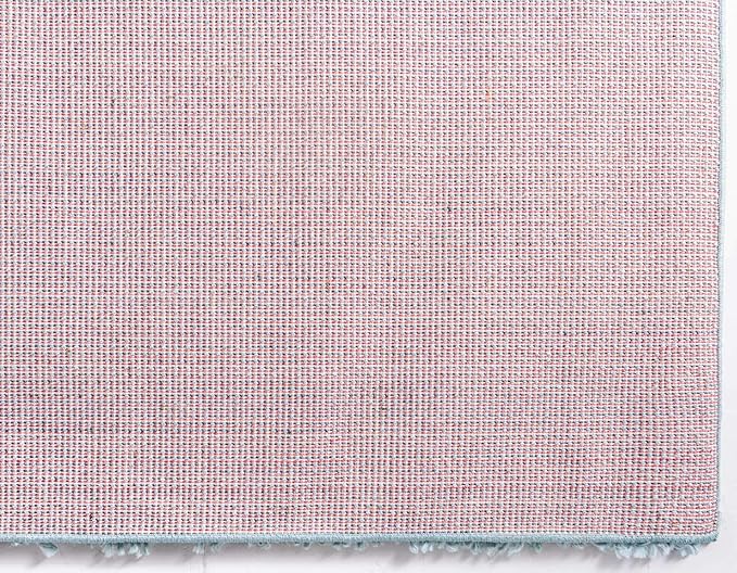 Unique Loom Davos Shag Collection Area Rug - Solid (2' 7" x 16' 5" Runner, Aqua)
