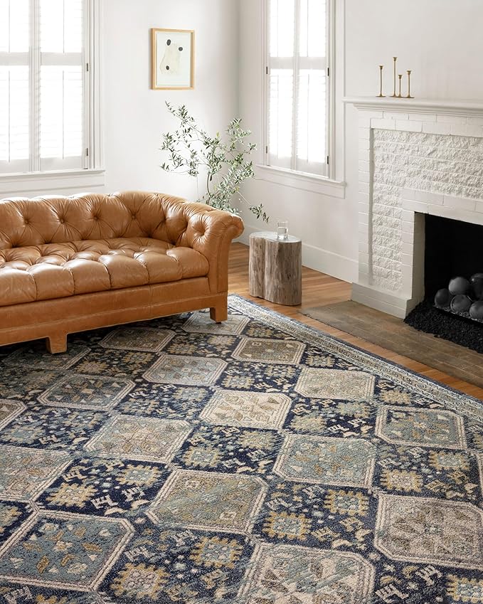 Loloi Jocelyn Collection JOC-02 Navy/Blue 2'-3" x 7'-6" .38" Thick Runner Rug