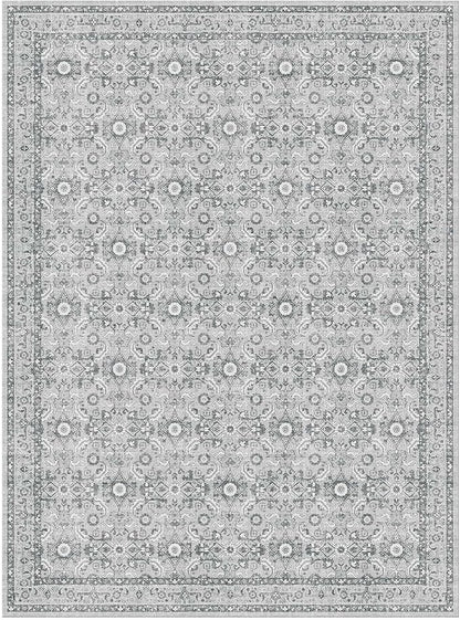 WITSHOCK Living Room Area Rugs 9x12: Soft Non-Slip Backing Washable Rugs Vintage Large Carpet for Bedroom Office Dining Room Kitchen Stain Resistant Home Decor Rug