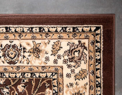 Unique Loom Sialk Hill Collection Area Rug - Washington (4' 1" x 6' 1" Rectangle Brown/Black)