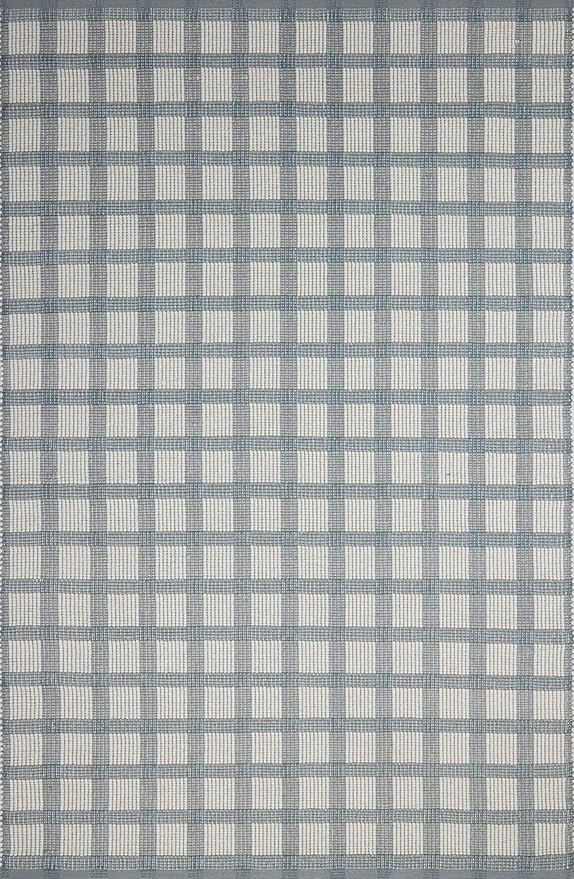 Loloi Magnolia Home by Joanna Gaines Ryder Collection RYD-02 Blue/Ivory 3'-6" x 5'-6" Accent Rug