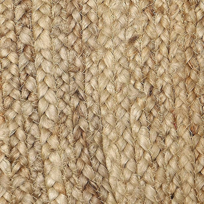 REDEARTH Rectangular Area Rug - Hand Woven Braided 100% Natural Jute - Artisan Made Boho Jute Rugs for Bedroom - Kitchen - Living Room - Farmhouse - Aesthetic Home Decor (5'x8' - Natural)
