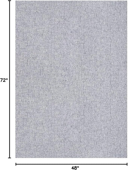 Easy Jute Rugs 4x6 Gray Color Living Room Indoor Outdoor Area Rug for Farmhouse Patio and Kitchen Rug High Traffic Washable Easy to Clean Solid Boho Woven Design Outside Carpet (4 x 6)