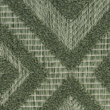 Nourison Home Versatile Green 8' x 10' Area Rug - Easy Clean, Non Shedding, Bed Room, Living Room, Dining Room, Kitchen (8' x 10')