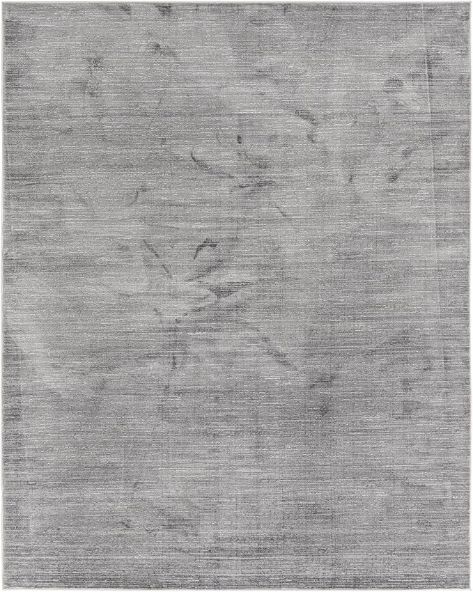 Unique Loom Finsbury Collection Area Rug - Kate (7' 10" x 10' Rectangle, Gray/ Ivory)