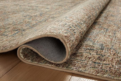 Loloi Amber Lewis Morgan Collection MOG-04 Sea/Sage 2'-3" x 7'-6" 38" Thick Runner Rug feat. CloudPile, Neutral, Room Décor, Vintage Inspired, Livingroom, Bedroom, Dining Area