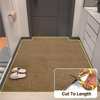 jxgzyy Runner Rugs 2'11" x 9'10", Non Slip Entrance Doormat, Thickness Indoor Outdoor Carpet Runner with Rubber Backing, Waterproof Custom Size Heavy Duty Floor Mat for Hallway Laundry Patio Kitchen