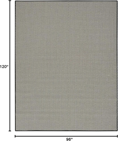 Nourison Home Courtyard Black White 8' x 10' Area Rug - Easy Clean, Non Shedding, Bed Room, Living Room, Dining Room, Kitchen (8' x 10')