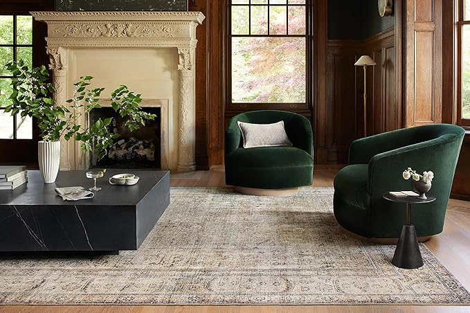 Loloi Margot Collection MAT-01 Antique/Sage 2'-6" x 9'-6" Runner Rug feat. CloudPile, No-Shed Easy Clean Large Patterned Area Rug for Living Room, Bedroom, Dining Area