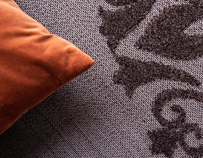 Unique Loom Outdoor Modern Collection Area Rug - Chicago (8' x 10' Rectangle, Brown/ Orange)