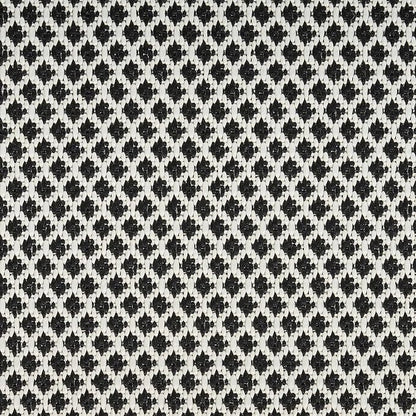 Nourison Home Courtyard Black White 4' x 6' Area Rug - Easy Clean, Non Shedding, Bed Room, Living Room, Dining Room, Kitchen (4' x 6')