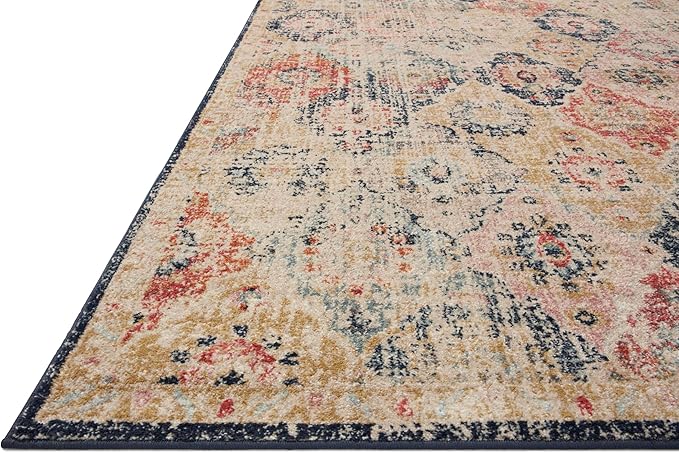 Loloi Jocelyn Collection JOC-07 Khaki/Multi 5'-5" x 7'-6" .38" Thick Area Rug