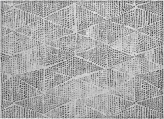 Addison Rugs Chantille ACN591 Pewter 1'8" x 2'6" Indoor Outdoor Area Rug, Easy Clean, Machine Washable, Non Shedding, Bedroom, Living Room, Dining Room, Kitchen, Patio Rug
