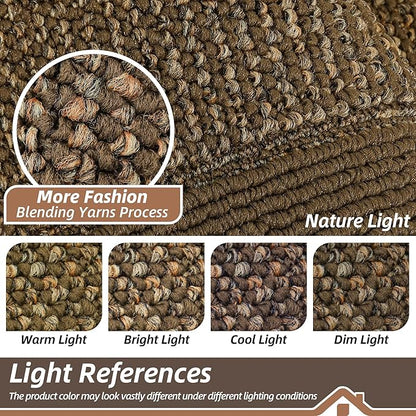 BEQHAUSE Indoor Door Mat 24" x 60", Dirt Trapper Door Mats Non-Slip Entryway Rugs Washable, Resist Dirt Absorbent Welcome Mat, Low Profile Floor Mats for Front Back Door and Entryway, Brown