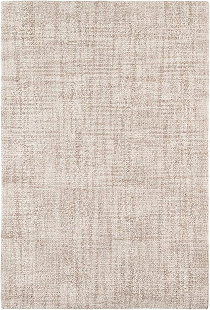 Dash and Albert Crosshatch Wool Area Rug - 2' x 3' Ivory Solid Hand Micro Hooked Accent Rug - Durable, High Traffic Areas Bedroom, Hallway, Stairs - Premium Luxury Hotel Quality Soft Breathable